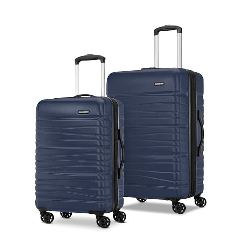 Samsonite Evolve SE Hardside Expandable Luggage with Spinners, Classic Navy, 2PC SET (Carry-on/Medium) - Image 1