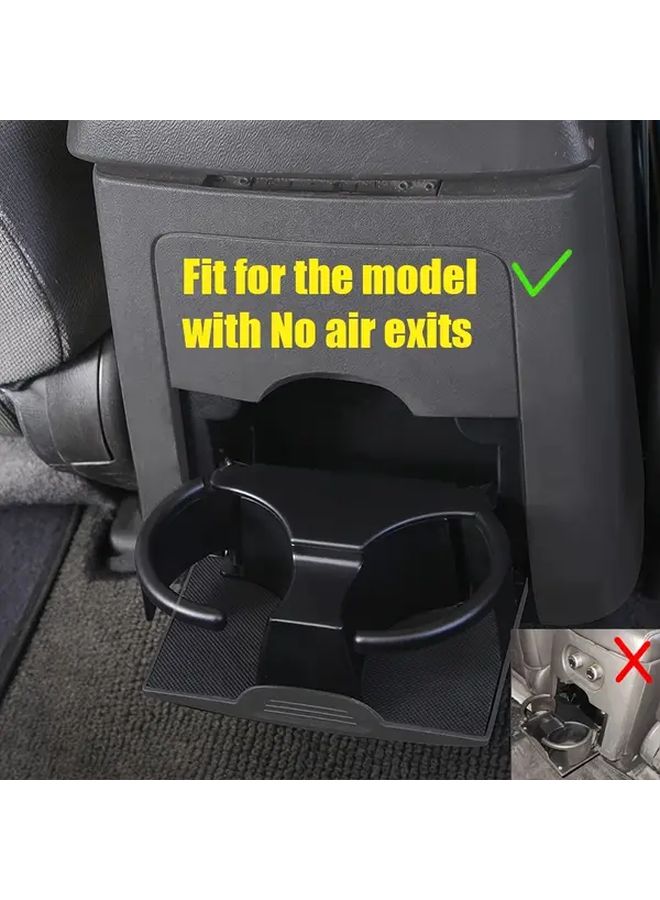Black Heavy Duty Cup Holder Console For Nissan Pathfinder Xterra Frontier 2005 - Image 2