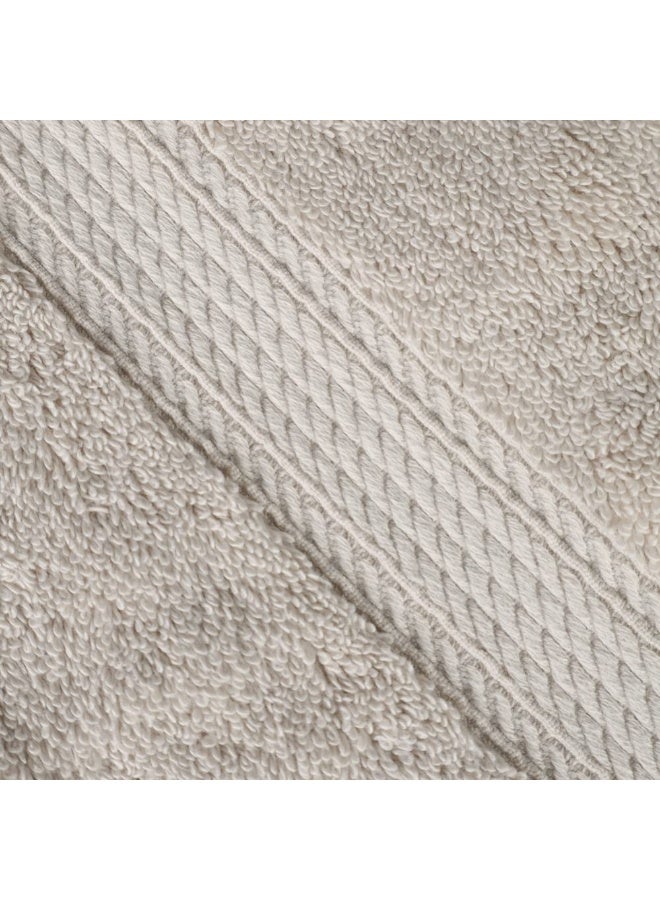 Superior Egyptian Cotton Pile 6 Piece Towel Set, Includes 2 Bath, 2 Hand, 2 Face Towels/Washcloths, Ultra Soft Luxury Towels, Thick Plush Essentials, Guest Bath, Spa, Hotel Bathroom, Stone - Image 3