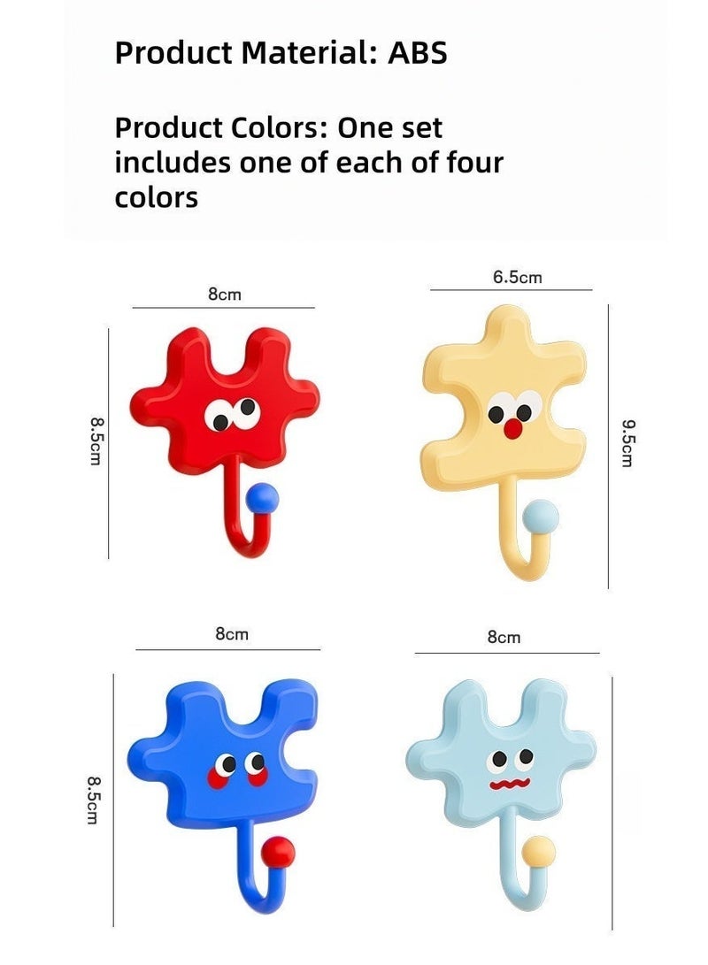 Multifunctional No-Drill Adhesive Hooks, Strong Wall Hooks, Traceless Waterproof Sticky Hooks for Kitchen Bathroom Home - Image 3