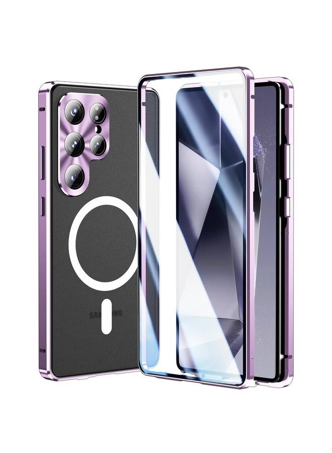 S-TOP Case For Samsung Galaxy S25 Ultra 5G HD Full Cover Magsafe Magnetic Metal Tempered Glass Phone Case - Image 1