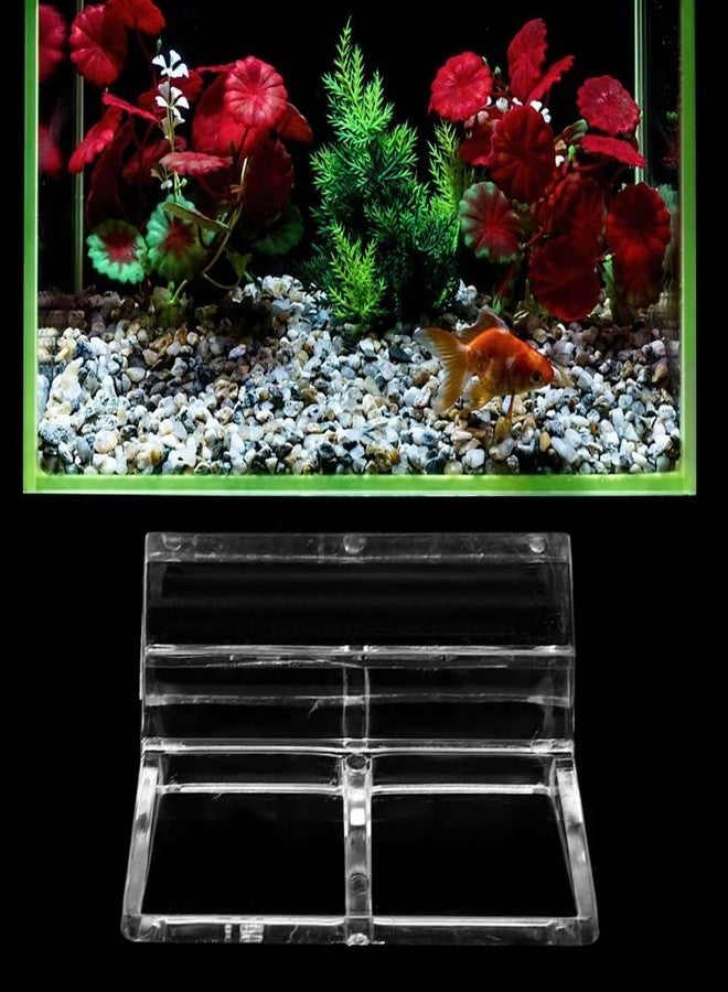 Chiffonade 20Pcs Aquarium Glass Cover Holder Transparent Edge Mount Bracket Acrylic Clip Support for Fish Tank Hoods for Filter and Lamp Frame(10mm) - Image 4