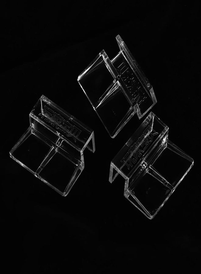 Chiffonade 20Pcs Aquarium Glass Cover Holder Transparent Edge Mount Bracket Acrylic Clip Support for Fish Tank Hoods for Filter and Lamp Frame(10mm) - Image 5