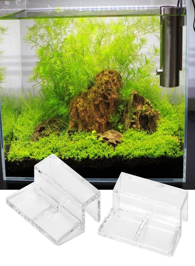 Chiffonade 20Pcs Aquarium Glass Cover Holder Transparent Edge Mount Bracket Acrylic Clip Support for Fish Tank Hoods for Filter and Lamp Frame(10mm) - Image 3