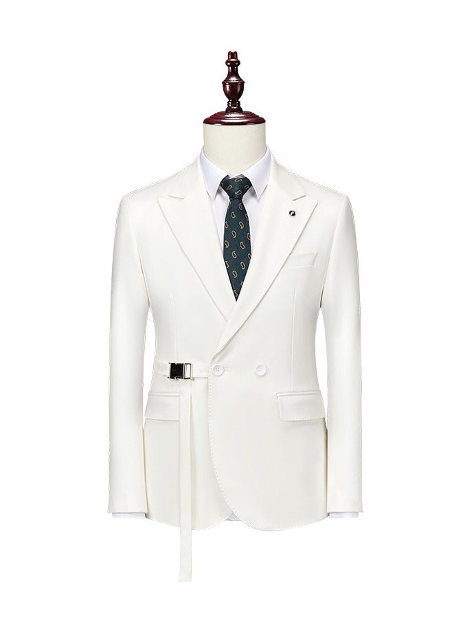 Shougu New Slim Fit Business Casual Fashionable Suit Jacket  - Image 1