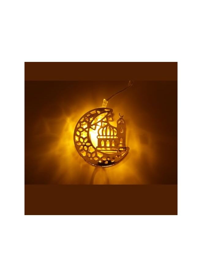 The Bros Ramadan String Lights,Battery Operated Eid String Light, Star Fairy String Lights for Eid Festival Christmas Bedroom Garden Decorations, (2m/S2, Warm White)  - Image 2