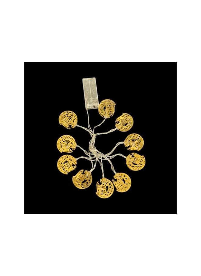 The Bros Ramadan String Lights,Battery Operated Eid String Light, Star Fairy String Lights for Eid Festival Christmas Bedroom Garden Decorations, (2m/S2, Warm White)  - Image 4
