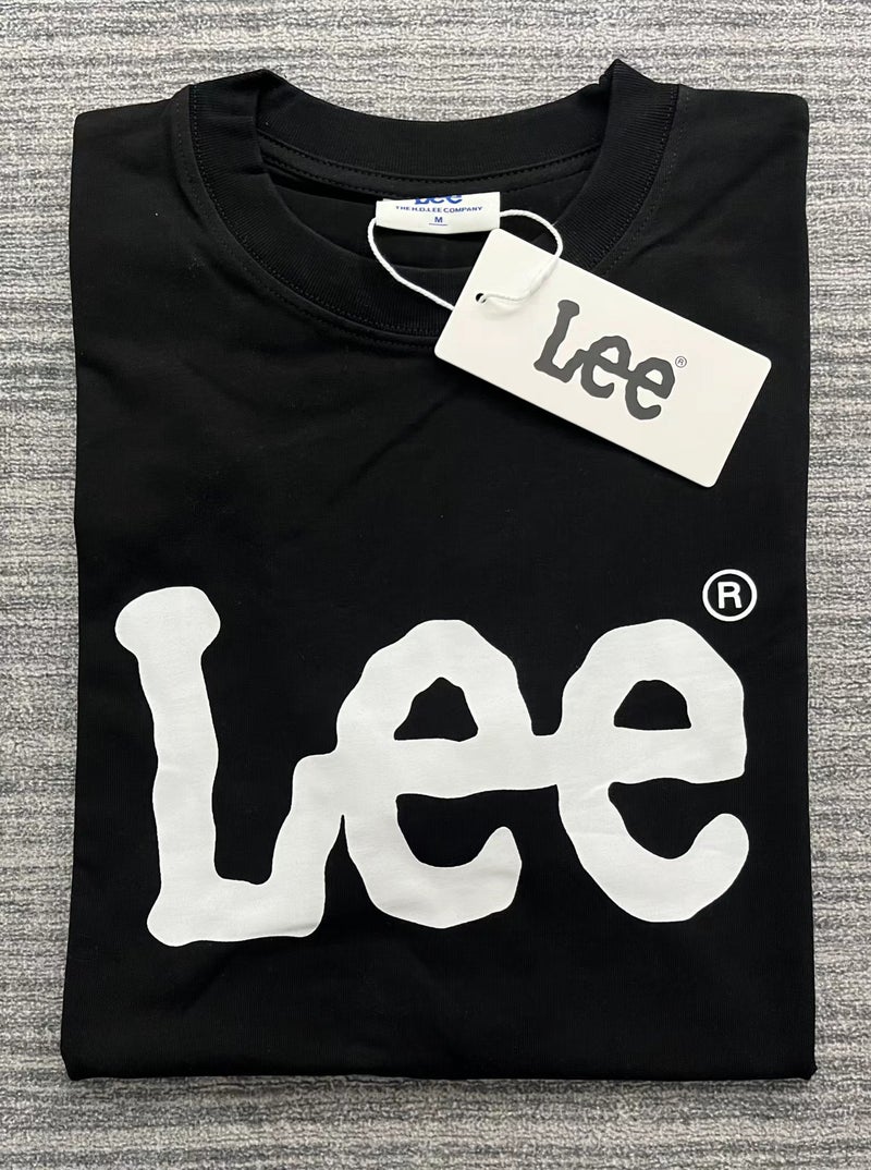 Lee Classic Logo Loose Round Neck Cotton Short Sleeve T-Shirt - Image 1