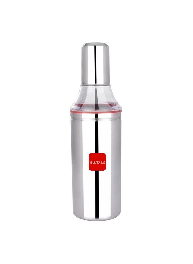 BLUTAILS Stainless Steel Oil Dispenser/Oil Bottle of 1 litre Easy Flow with Cap, Spill-Proof, Food Grade Dispener Count of 1 (1000ml) - Image 1