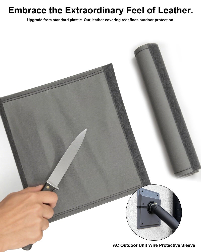 cokxiore HVAC Easy-Install Wall Penetration & Line Set Cover Kit for Indoor/Outdoor AC Systems, with Soft Gasket Fits AC Lineset Foam Sleeve & Pipe Insulation (2.36in) - Image 4