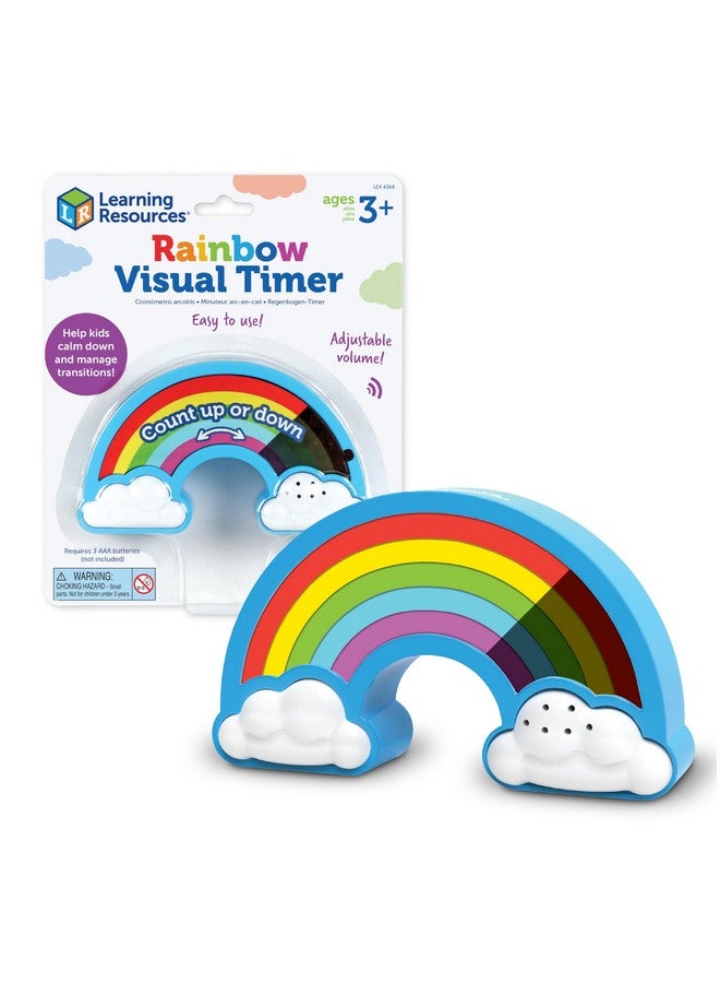 Learning Resources Rainbow Visual Timer, Calming Toys for Kids,Calming Corner, Social Emotional Learning Toys,1 Piece, Ages 3+ - Image 1