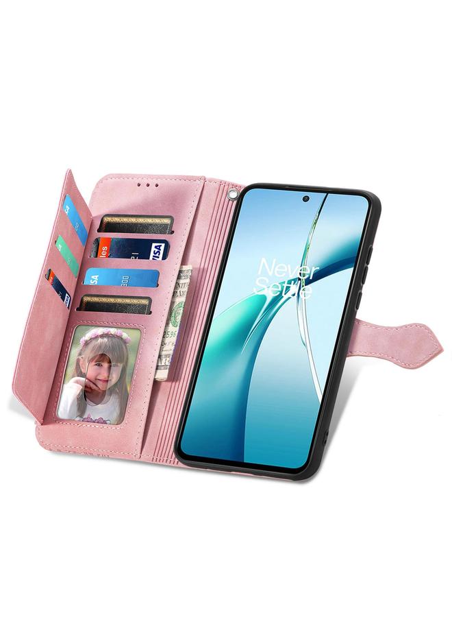 erorex Case For Huawei nova 13 Embossed Flower Zipper Leather Phone Case - Image 4