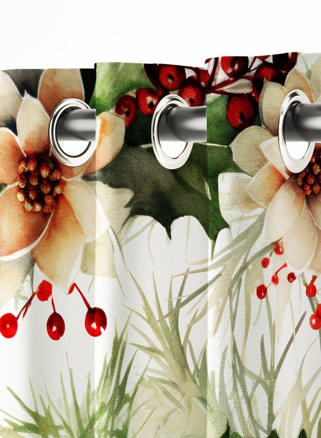 OnlyOne1 Merry Christmas Curtain | LongCrush/Polyester Decorative Window & Door Drape | Festive, Party Decoration Curtain for Living Room, Bedroom, Kids Room & Home Decor | Size 9ft_14 | Single Piece - Image 3