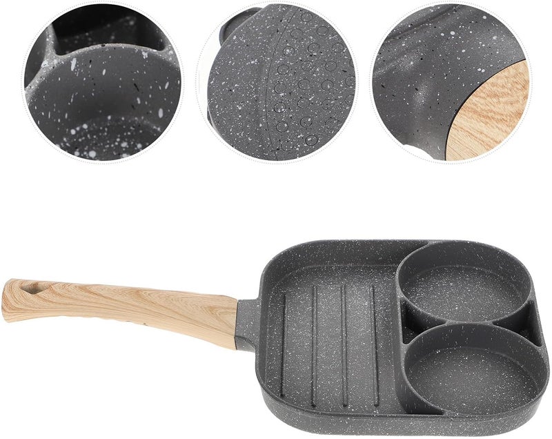 Nonstick Omelette Frying Pan 8-inch Mini Egg Fry Pan with Heat-resistant Handle, Gas and Induction Compatible for Home Breakfast Cooking - Image 4
