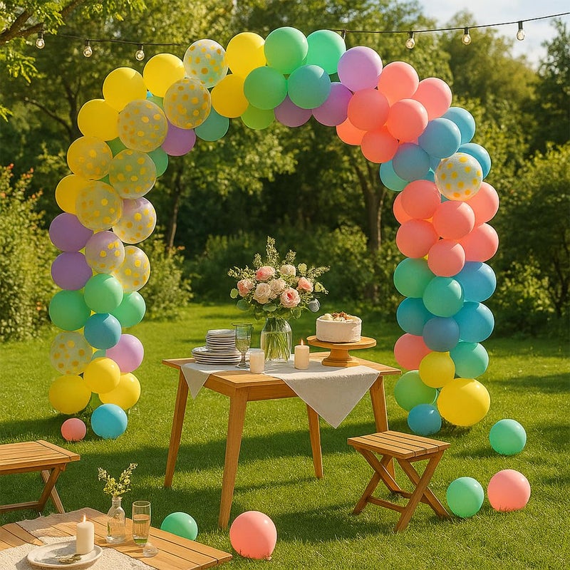 MANGO Pastel Balloon Arch Kit 181PCS Pastel Balloons Different Sizes Multicolor Macaron Balloons Garland Kit for Girls Birthday Baby Shower Bridal Shower Engagement Wedding Party Decorations - Image 2