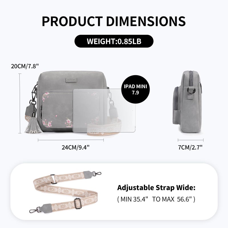 Pomelo Best Crossbody Purses for Women with Built-in Wallet RFID Card Slots, Soft Leather Shoulder Bags with Adjustable Strap for Travel & Daily Use - Image 5