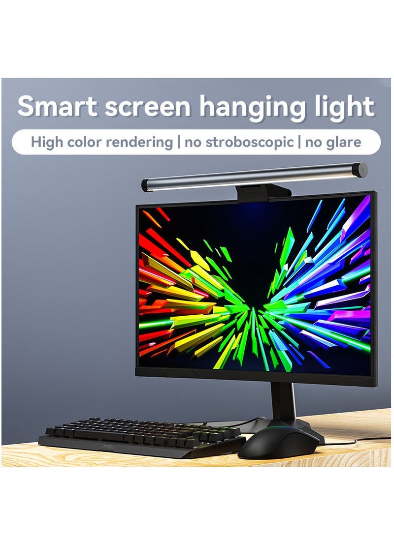 FlashHawk - Monitor Light Bar,Aluminum Alloy Computer Monitor Lamp for Eye Caring LED Dimmable Screen Light Bar,Touch Control USB Powered Screenbar for Desk/Office/Home/Game - Image 1