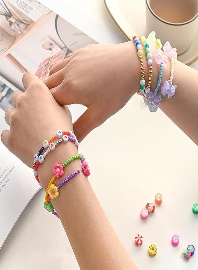 DIY Crafts MR 2 Pcs, Curve Creation Jewellery Making Kit Bracelet Making Kit Macaron Color for Bracelet Making (2, Multi - Colour, Medium) - Image 2