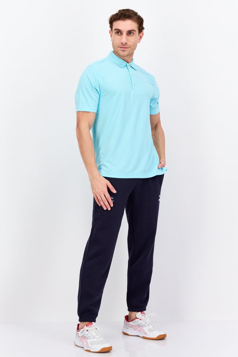 Greg Norman تي شيرت بولو رياضي للرجال بأكمام قصيرة، تركواز - Image 4