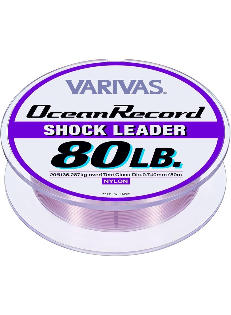 VARIVAS Ocean Record Shock Leader Nylon Fishing Line, 50m , 35lb to 300lb Test Leader Line, for Casting, Jigging, Trolling - Image 3