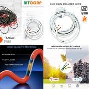 BITCORP Bitcorp Extension Cord 4500W 16A 20A 25A Spike Guard Thermal Protection 1 Way Single 3 Pin Outlet Power Cord with 8 Meter Long Wire Cable Suitable for Small and Heavy Duty Appliance  - Image 4
