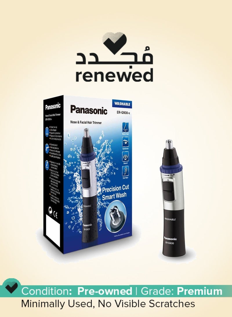Panasonic Renewed - ER-GN30-K Men's Nose & Ear Hair Trimmer - Battery Powered Multicolor - Image 1