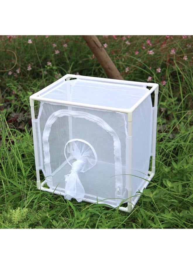 RESTCLOUD Monarch Butterfly Habitat Cage, Outdoor Insect Mesh Cage Terrarium 16" x 12" x 16" - Image 3
