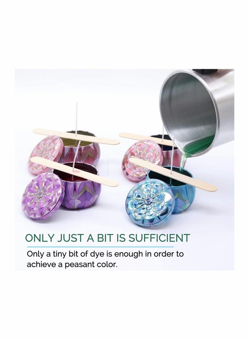 Captaintech Candle Dye for Soy Wax Wax Dye Color Chips for Candle Making Cruelty-Free and Vegan Safe and Natural 16 Colors - Image 4