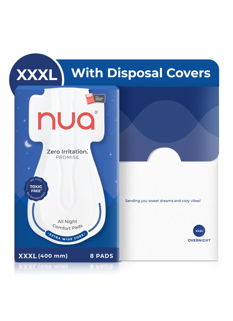 Nua All Night Comfort XXXL Pads With Disposal Cover - Image 1