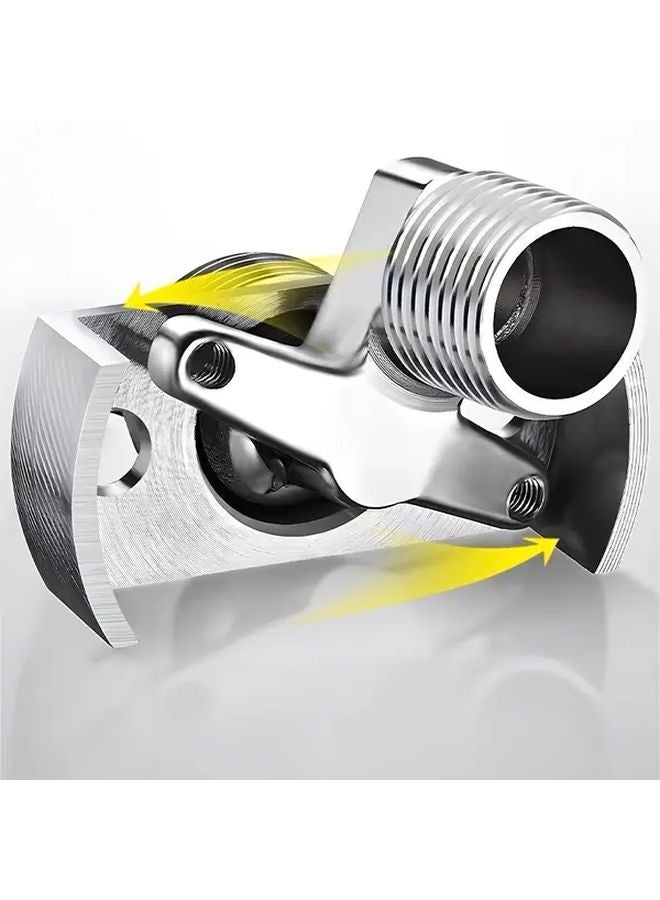 2pcs Copper Alloy 90 Degree Elbow Adapter Rotating Angle Valve for Shower Faucet - Image 3