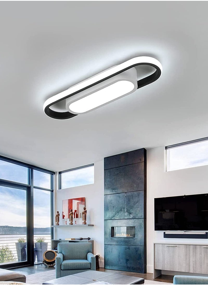 Comely - Modern LED Ceiling Light, Rectangular Ceiling Light, Cool White Light Acrylic Ceiling Lamp - Image 1