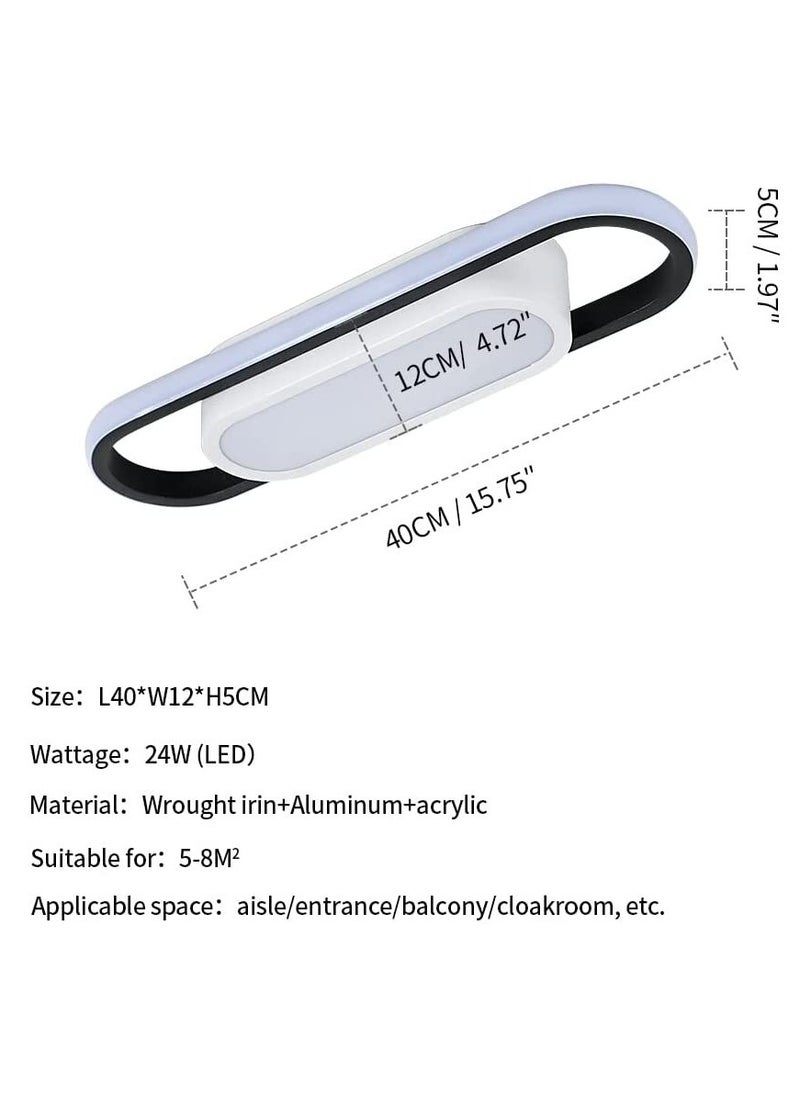 Comely - Modern LED Ceiling Light, Rectangular Ceiling Light, Cool White Light Acrylic Ceiling Lamp - Image 1