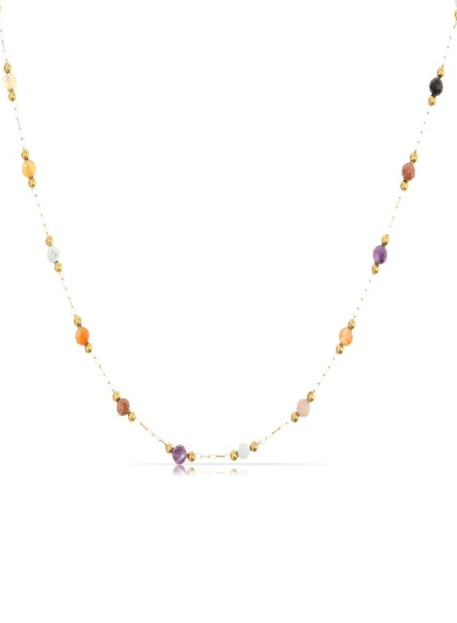 Made by Nami Pearl Necklace Women's Colourful Stainless Steel Waterproof Jewellery Gifts for Women - Image 1