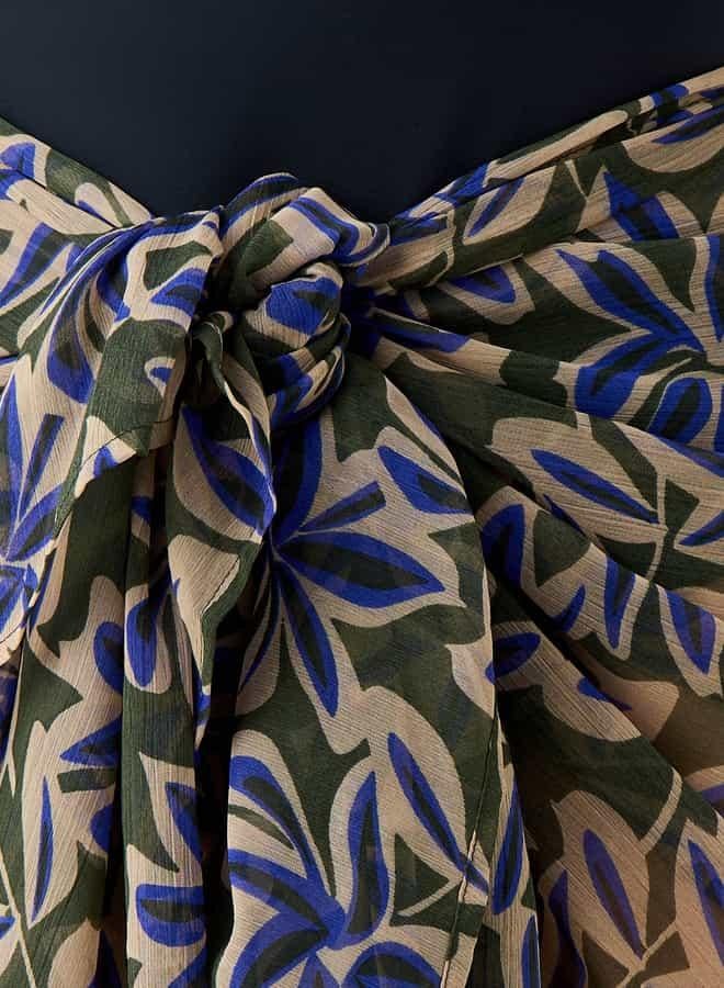 سبلاش فيڤ سارونغ بطبعة زهور - Image 4