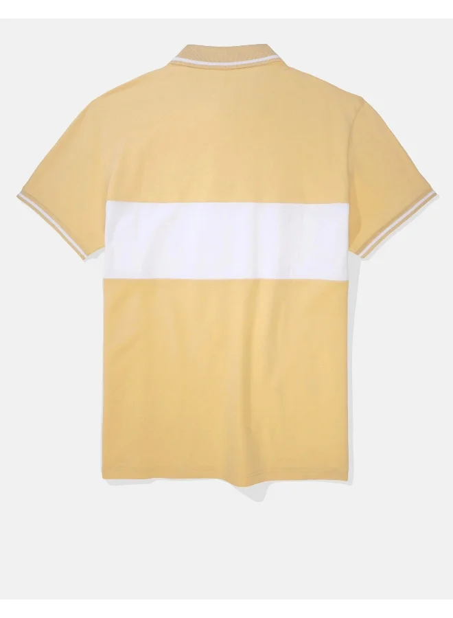 American Eagle AE Colorblock Pique Polo Shirt