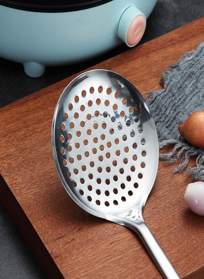 Berglander Stainless Steel Cooking Skimmer - Slotted Spoon for Straining, Ideal for Kitchen Use - Image 5
