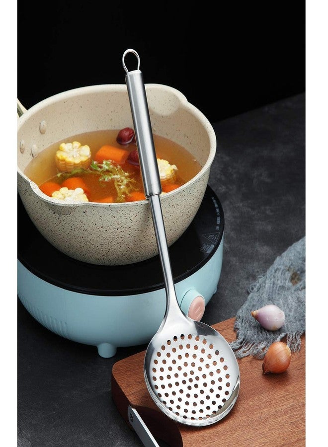 Berglander Stainless Steel Cooking Skimmer - Slotted Spoon for Straining, Ideal for Kitchen Use - Image 3