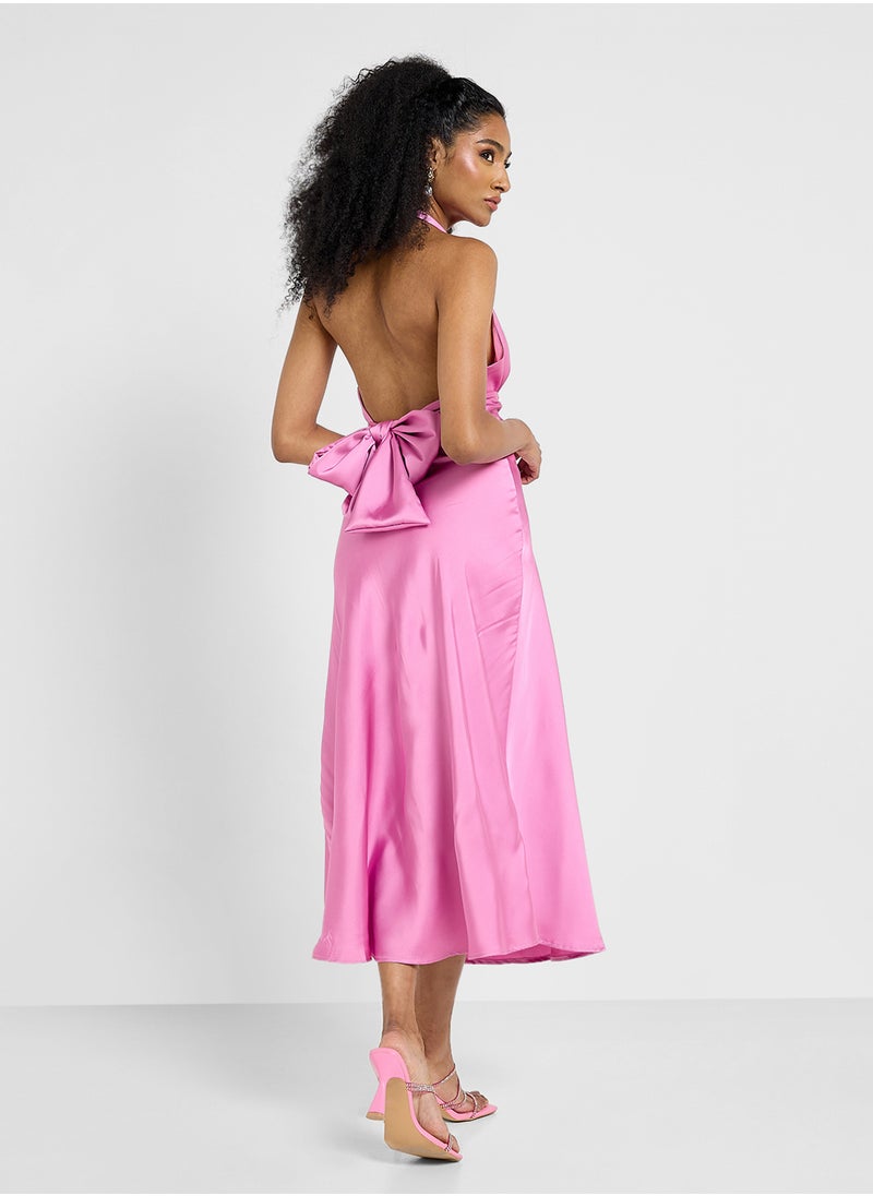 Ginger Halterneck Midi Dress  - Image 2