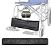 POWYS Wheelchair Footrest Belt Foot Calf Straps Leg Support Safety Feet Rest Belt Transporter Chair Adjustable Disabled Elderly Leg Rest Cushioned Pad to Prevent Feet SlippingFill Thick Cotton Leather - Image 1
