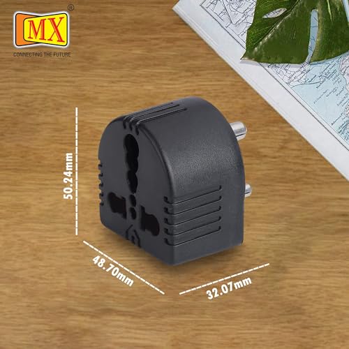 MX 15A Converter Plug 5A to 15A 3 Pin Adapter | Universal Socket Power Converter for Home & Kitchen Appliances | Compact Wall Plug Adapter for Mixer, Microwave, Kettle & Other Devices - Image 3
