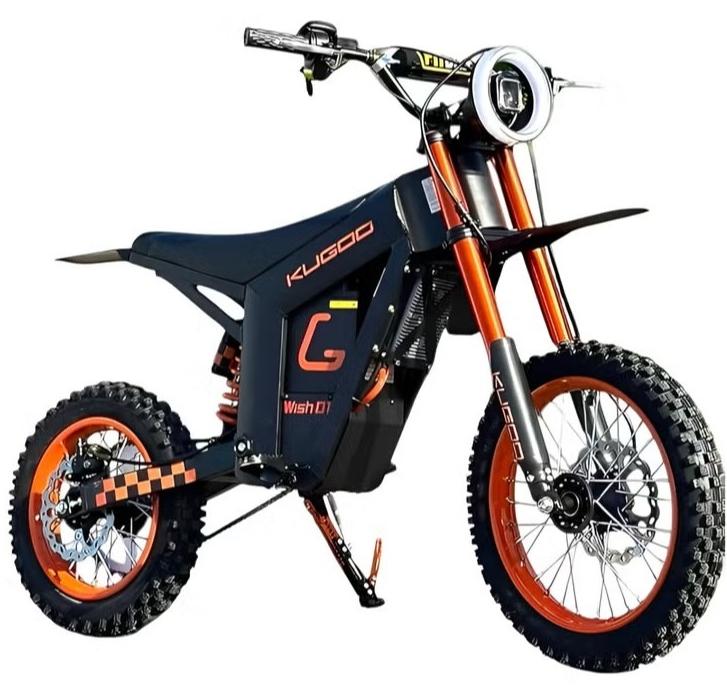 كي يو جي أو أو دراجة كهربائية KUGOO Wish 01، محرك بدون فرشاة بقوة 1500 واط، 48 فولت 21 أمبير/ساعة، مع فرامل هيدروليكية، أقصى حمل 120 كجم، سرعة 20-35-50 كم، مع خوذة وسترة هدايا. - Image 1