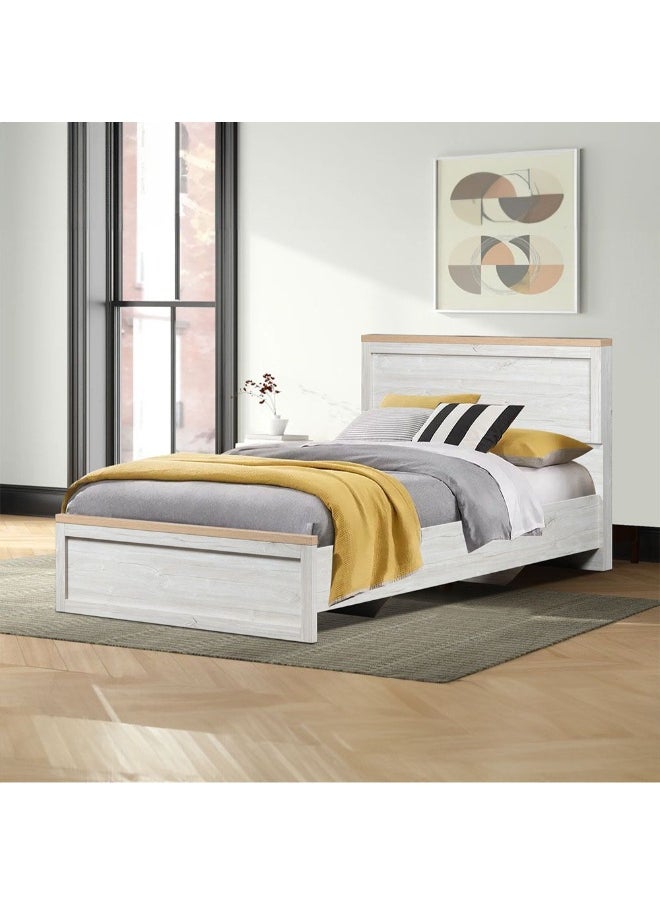 Cambridge 120X200 Bed Modern Wooden Bed For Kids Bedroom Stylish Double Bed Room Furniture Durable Bed Frame For Small And Medium Rooms – Oak And White Oak - pzsku/ZAFB46D05BD4AD2E49A2FZ/45/_/1736236685/f1746074-a729-4a63-bc66-dcce9286d455