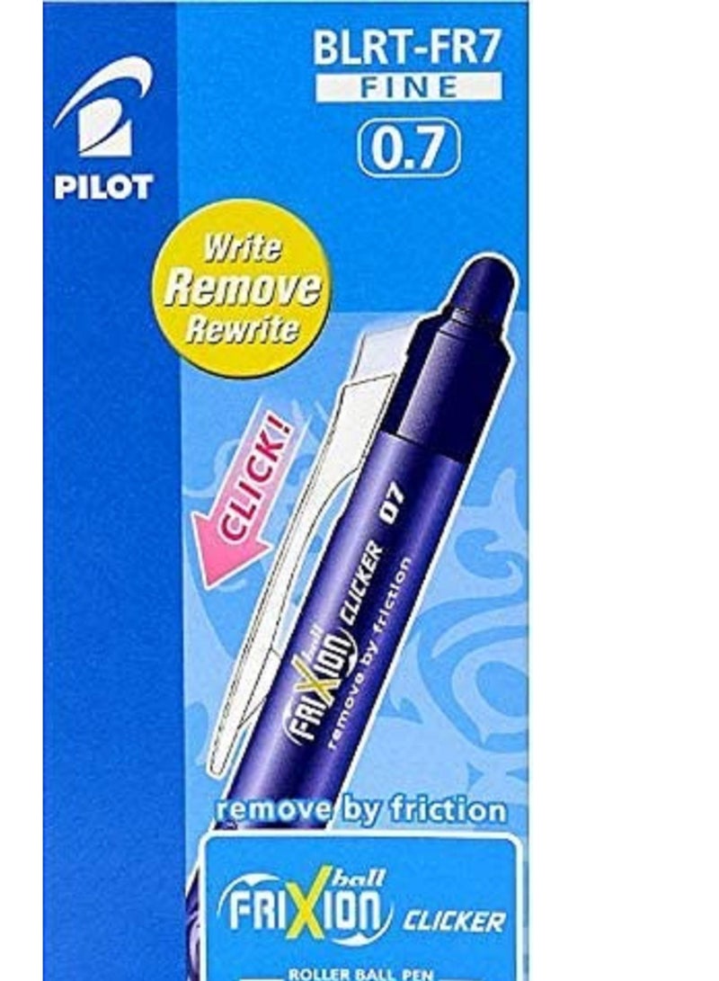 PILOT قلم بايلوت فريكسون كليكر 0.7 مم 12 قطعة قابل للسحب وقابل للمسح جيل رولر باللون الأزرق - Image 3