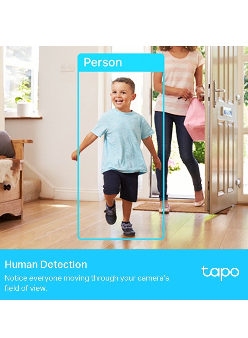 تي بي لينك كاميرا مراقبة Tapo C225 2K QHD Pan/Tilt، اكتشاف الذكاء الاصطناعي، حماية الخصوصية، مستشعر ضوء النجوم، صوت ثنائي الاتجاه، رؤية ليلية، تخزين بطاقة Cloud وSD، تعمل مع Alexa - Image 5