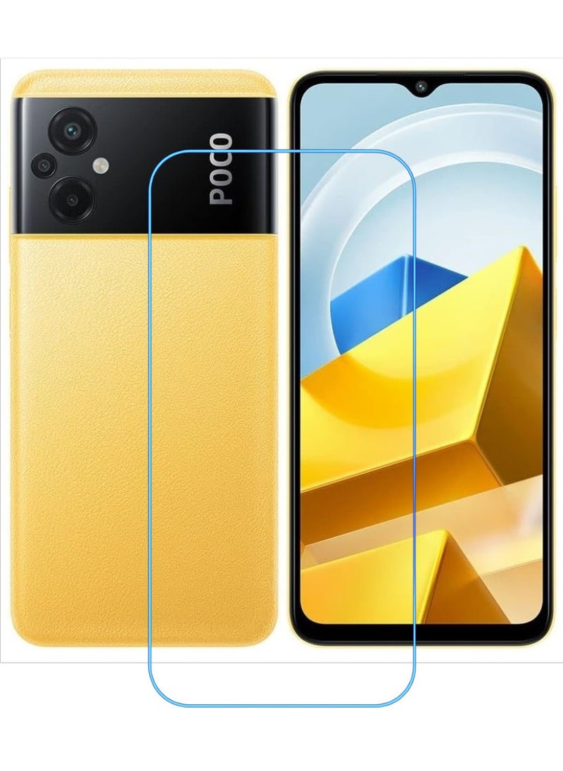 ACLIX Antistatic ESD Dustproof Premium Quality High Definition Clear Tempered Glass Screen Protector Designed For Xiaomi Poco M5 - Image 1