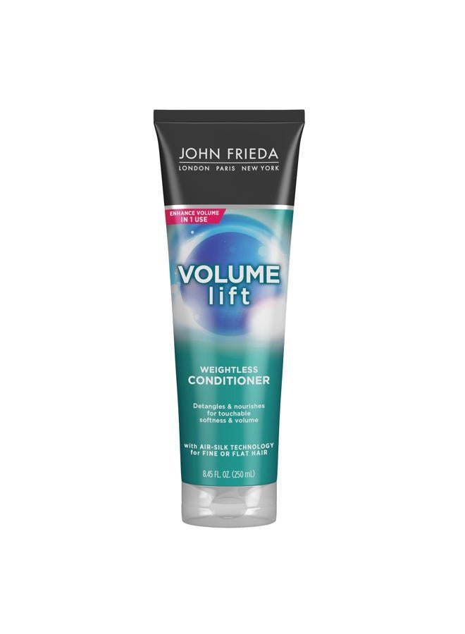 John Frieda Volume Lift Weightless Conditioner, Lightweight Volumizing Conditioner with Air-Silk Technology for Fine or Flat Hair, Adds Natural Fullness, Safe for Color-Treated Hair, 8.45 Oz - Image 1