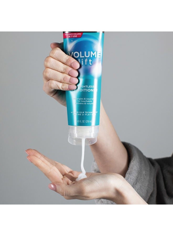 John Frieda Volume Lift Weightless Conditioner, Lightweight Volumizing Conditioner with Air-Silk Technology for Fine or Flat Hair, Adds Natural Fullness, Safe for Color-Treated Hair, 8.45 Oz - Image 4