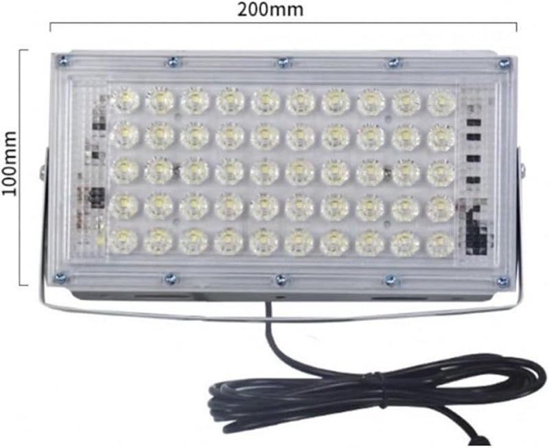 100W C 12 85V White LED Spotlight High Brightness Energy Saving DC Floodlight with Clip - Image 3