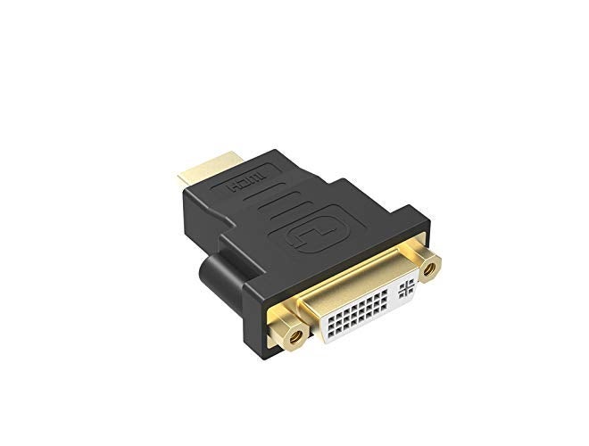 Tobo HDMI Male to DVI 24+5 Female Converter Gold-Plated 1080P HDMI to DVI Adapter Compatible with Laptop/PC/ PS3/4/TV/STB.- TD-502H - Image 1