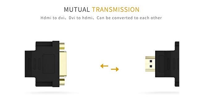 Tobo HDMI Male to DVI 24+5 Female Converter Gold-Plated 1080P HDMI to DVI Adapter Compatible with Laptop/PC/ PS3/4/TV/STB.- TD-502H - Image 5